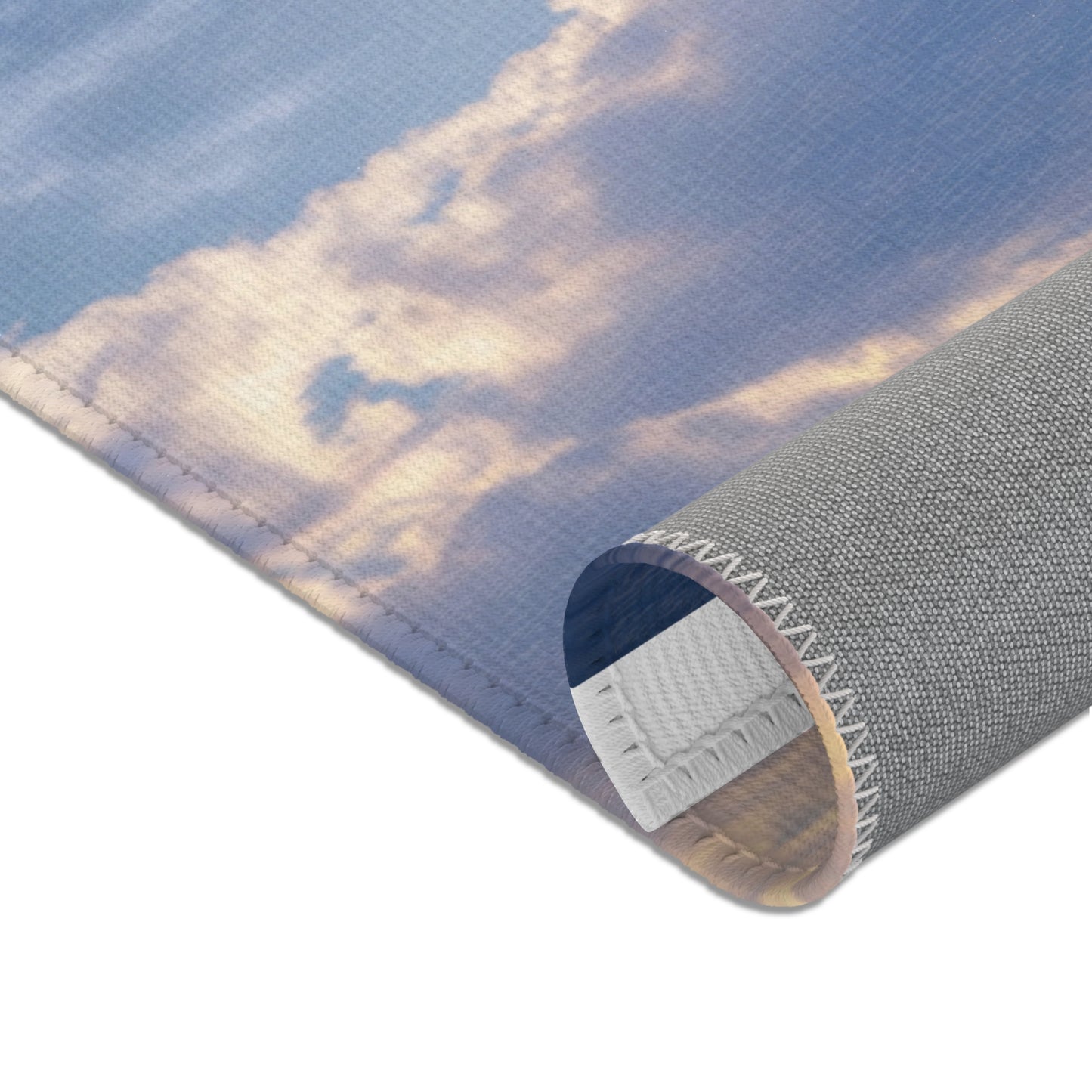 Aerial Lighthouse Area Rug – Twilight Skywatcher Dreamscape