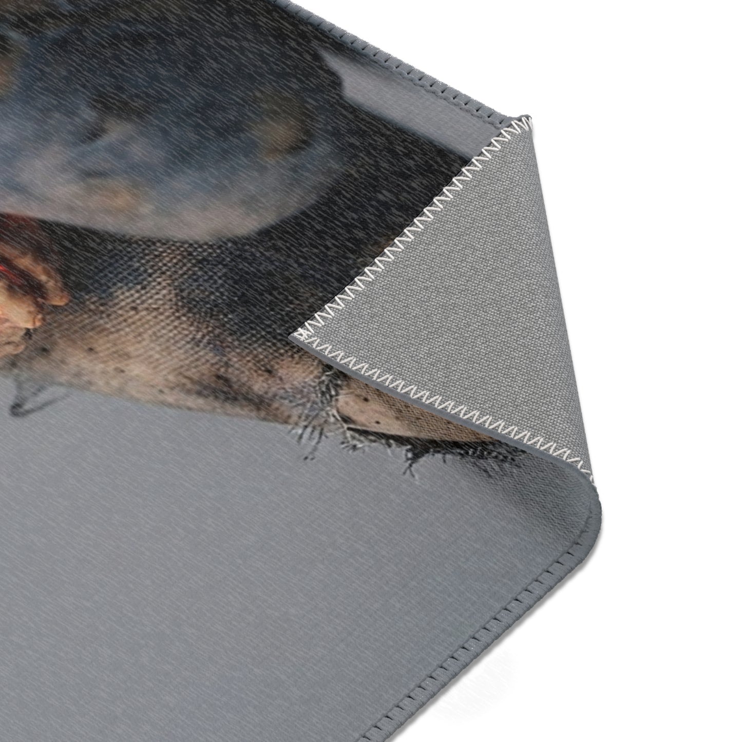 Fiery Awakening Area Rug – Crumpled Paper Soul in Blaze