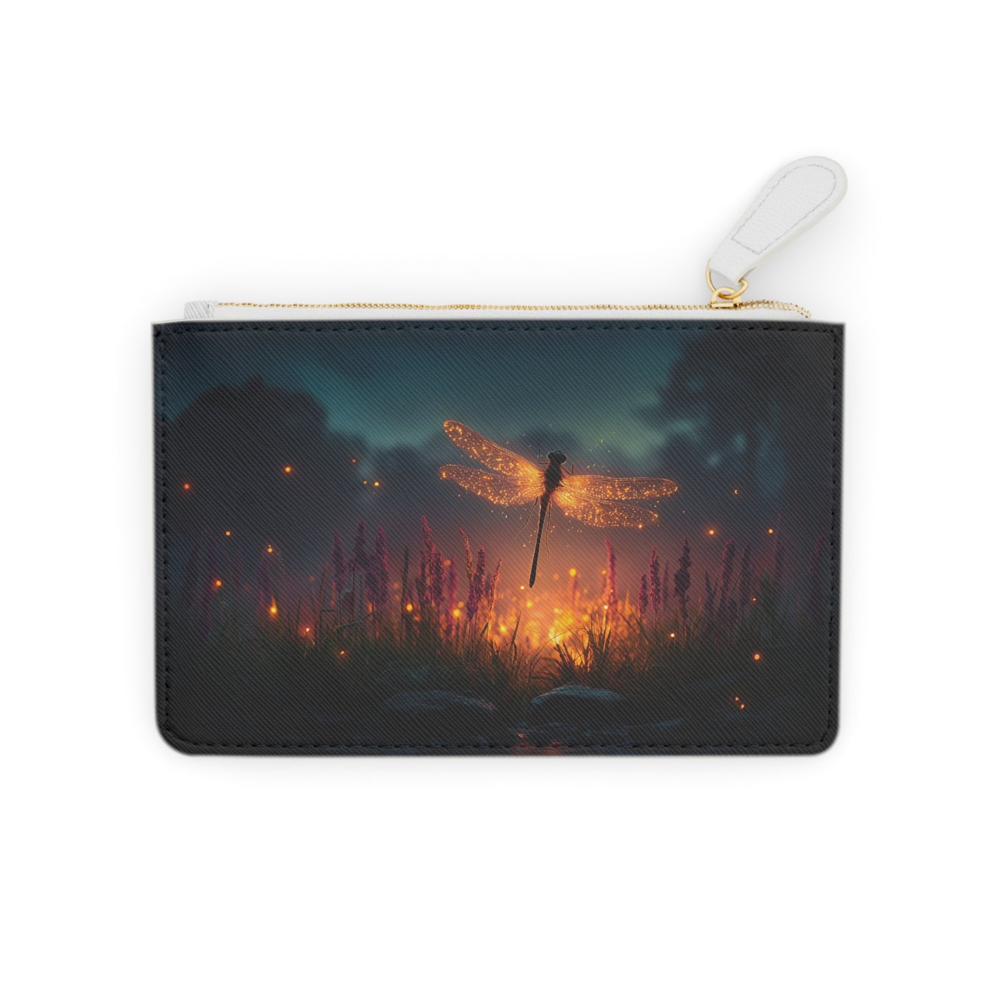 Glowing Dragonfly Mini Clutch Bag – Twilight Firefly Dreamscape