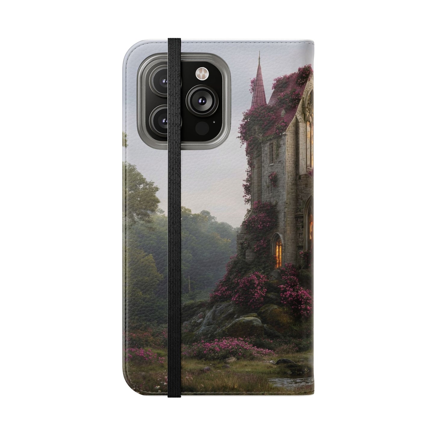 Blossom Spire Flip Cases – Pink Ivy Gothic Castle Cover