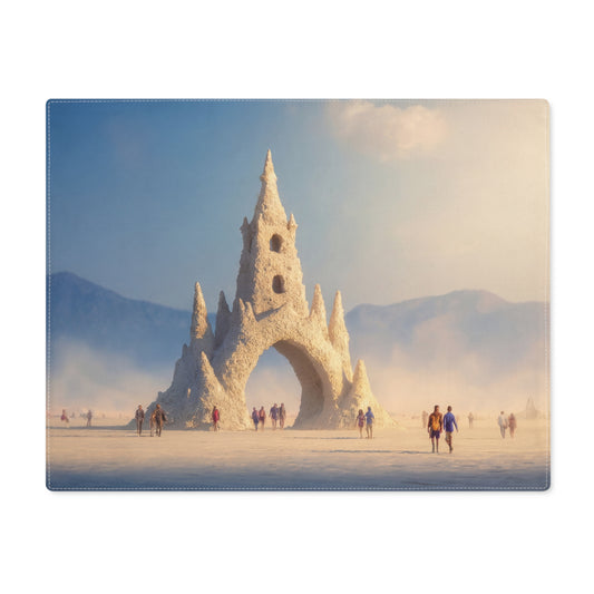 Desert Castle Placemat – Sunlit Sandstone Archway in the Dunes