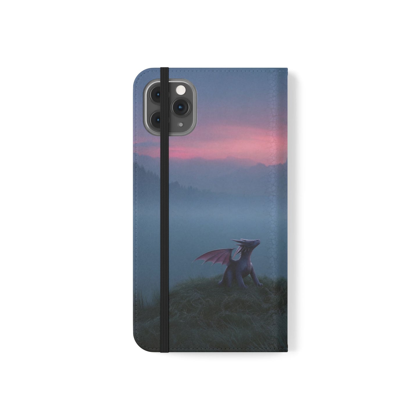 Silent Guardian Flip Cases – Misty Dawn Warrior and Dragon Companion