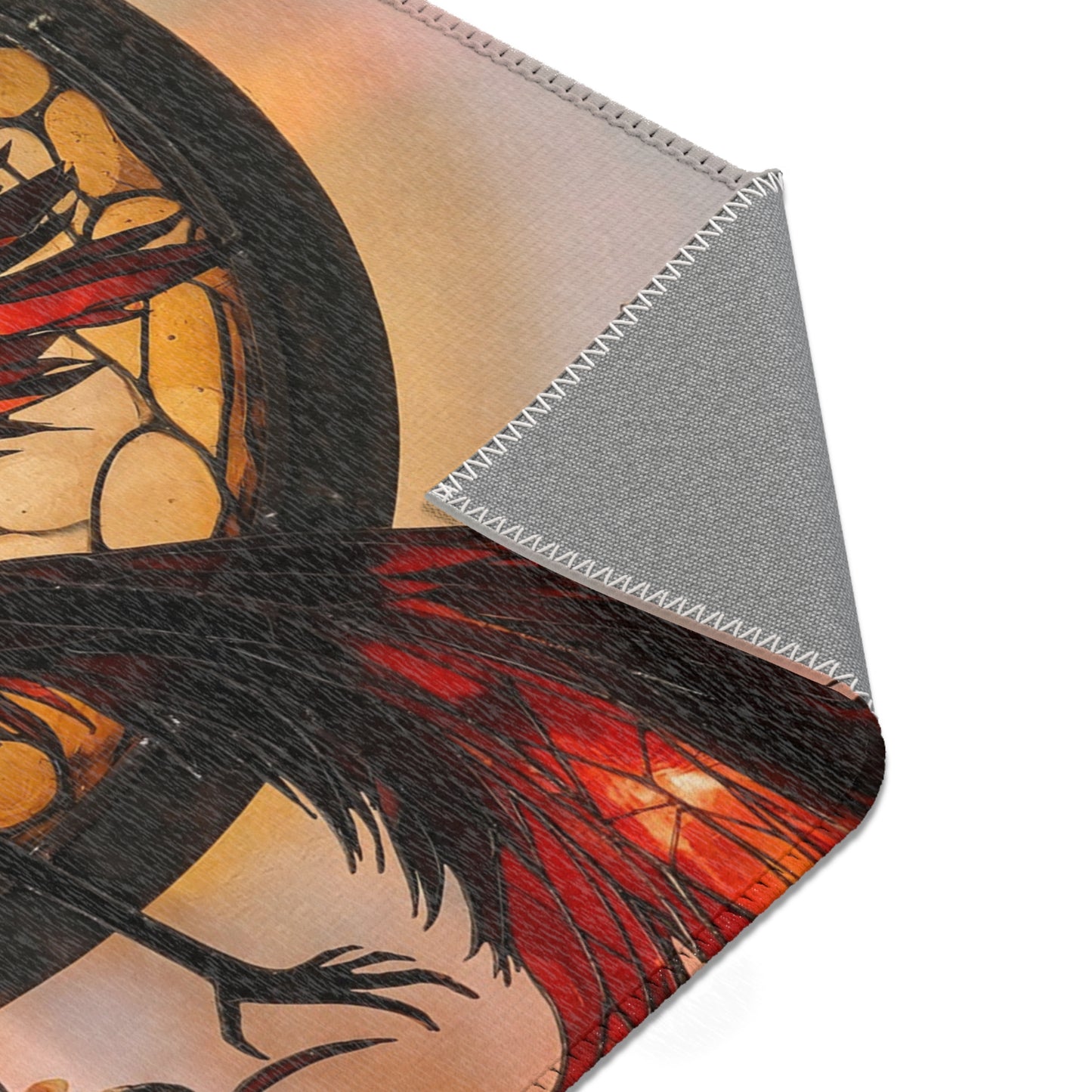 Stained Glass Phoenix Area Rug – Ember-Infused Artistry