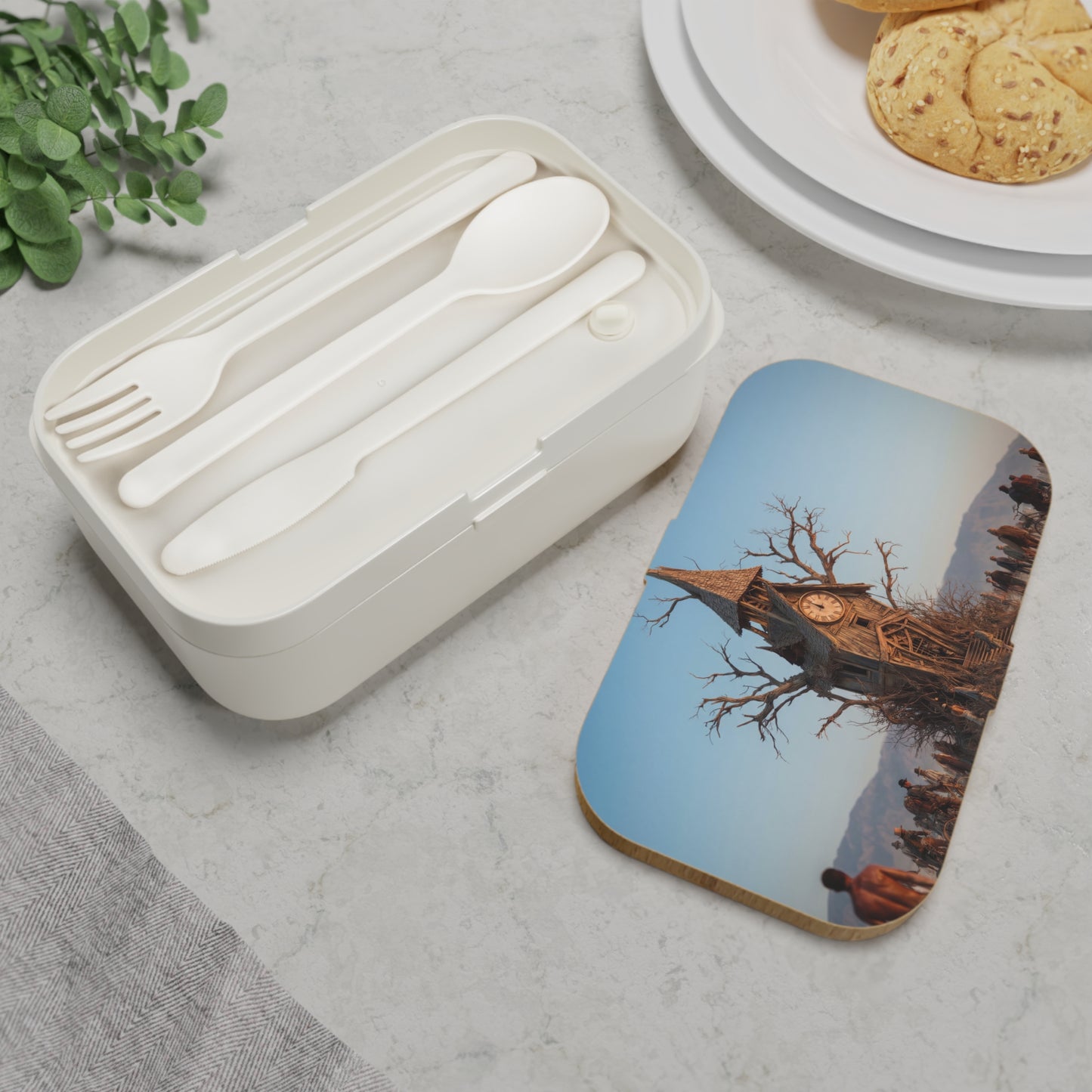 Clock Tower Wasteland Bento – Time-Stopped Journey Lunchbox