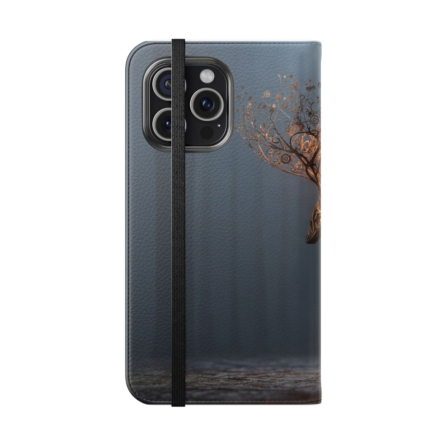 Mechanical Deer Flip Cases – Gears and Twilight Forest Guardian