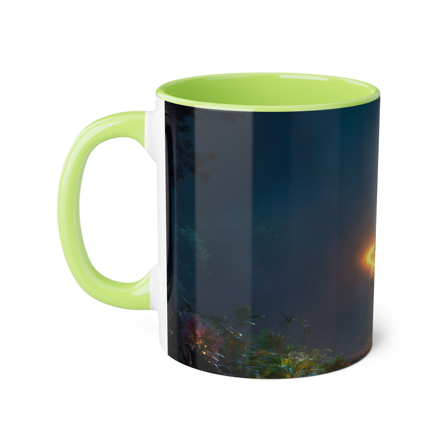 Floating Island Tree Accent Mugs, 11oz – Luminous Twilight Sanctuary