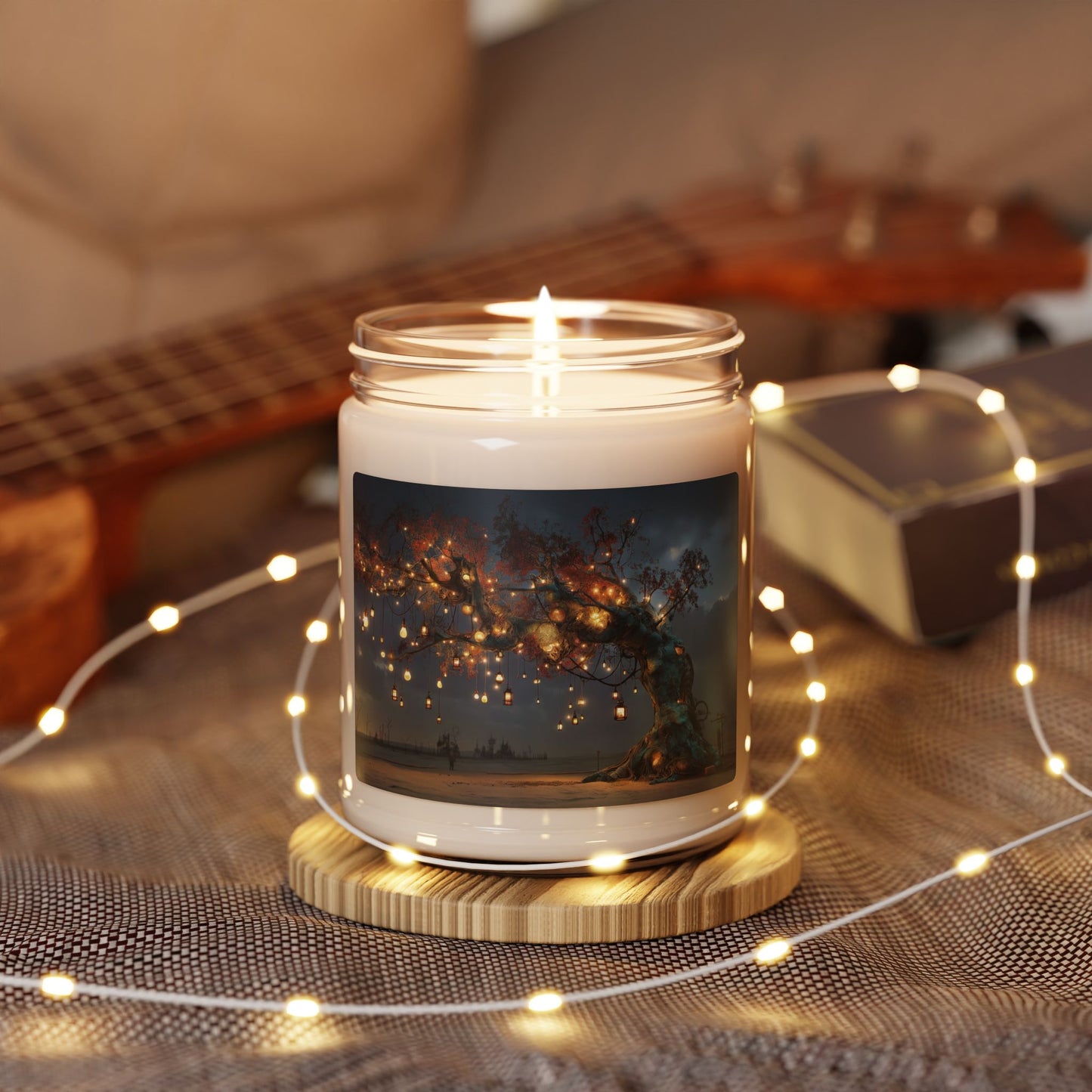 Whispering Lantern Tree Scented Soy Candle, 9oz – Desert Oasis at Dusk