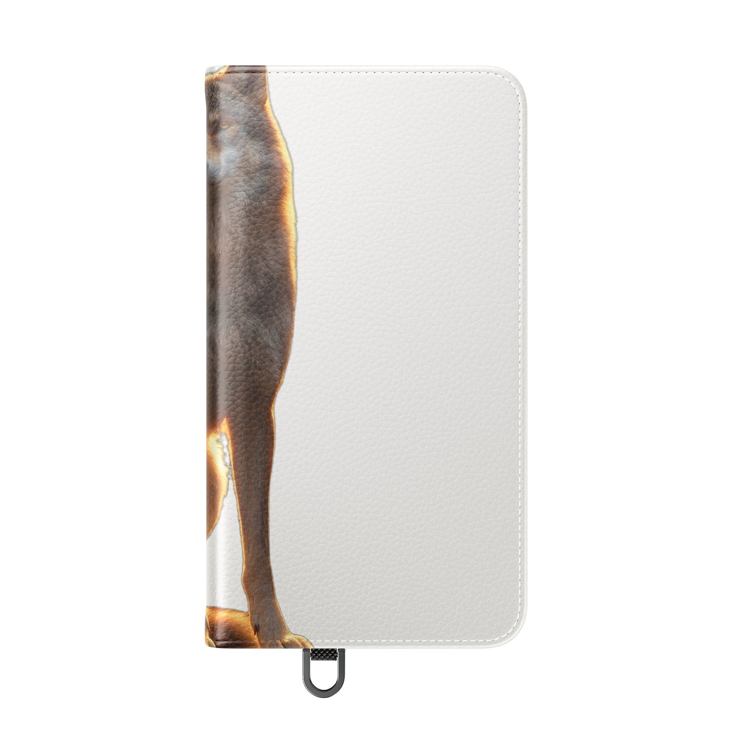 Sunlit Wolf Flip Cases – Golden Hour Sentinel Portrait