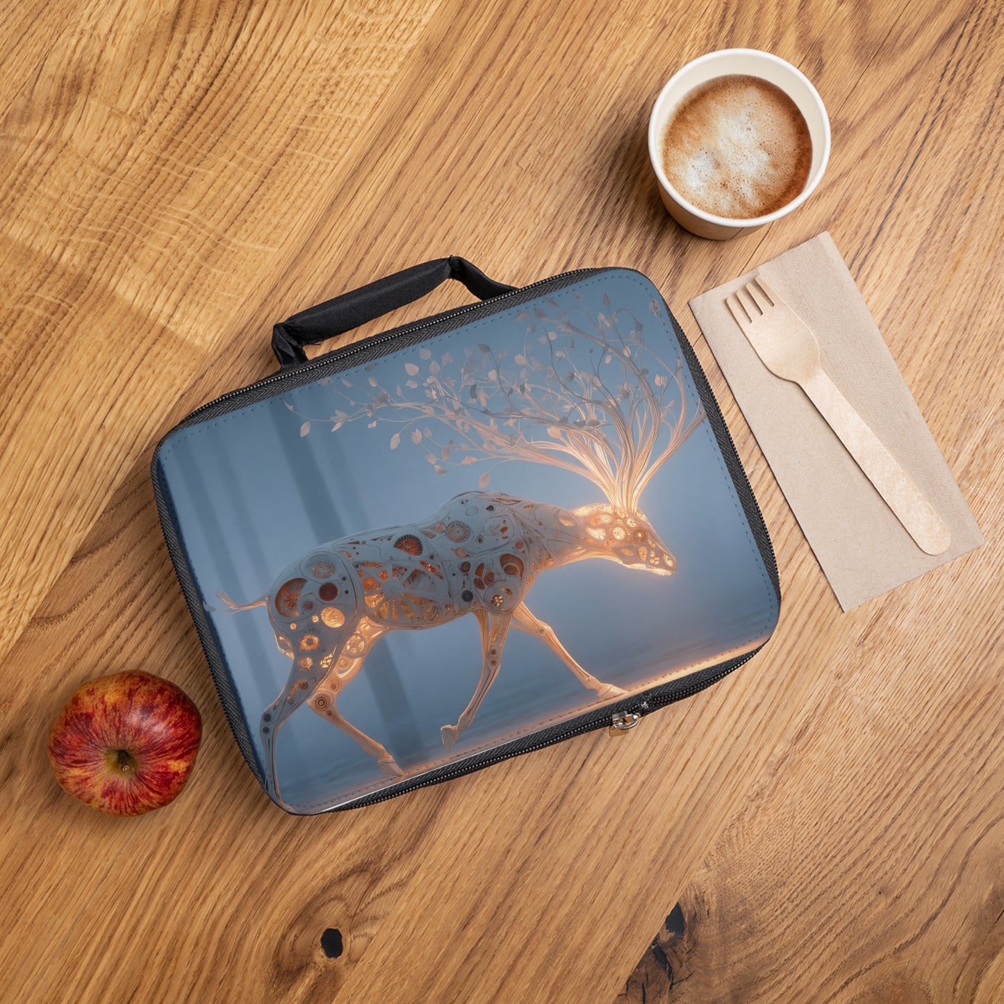 Luminescent Stag Lunch Bag – Whispers of Inner Growth