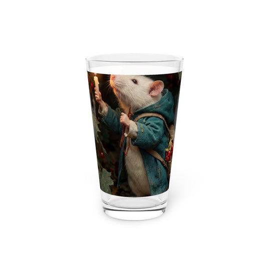 Candlelit Forager Mouse Pint Glass, 16oz – Autumn’s Secret Harvest