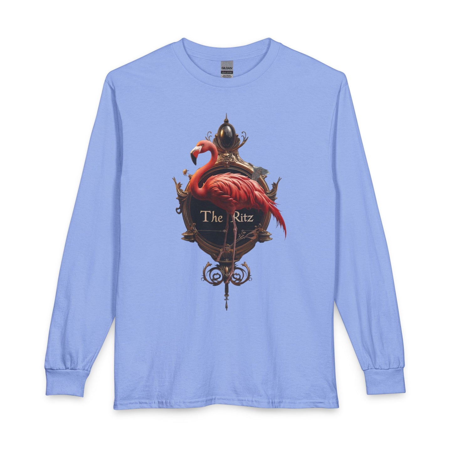 Royal Flamingo Gilded Frame Tee – The Ritz Velvet Elegance