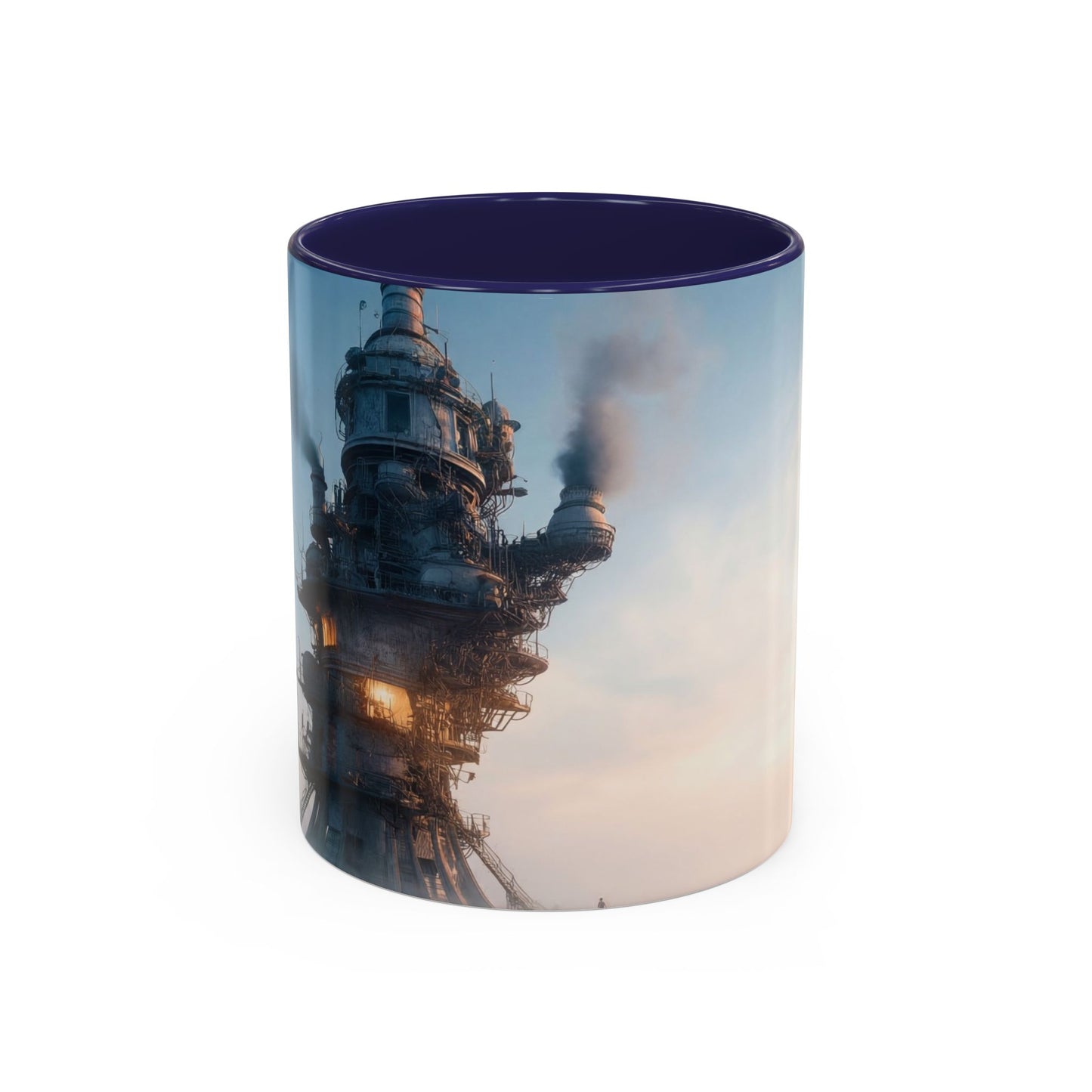 Skyborne Factory Accent Coffee Mug (11, 15oz) – Steam-Punk Horizon Dreamscape