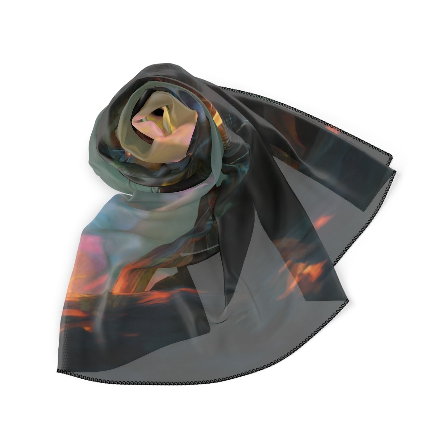 Sunbeam Sentinel Poly Scarf – Crystal Forest Quietude