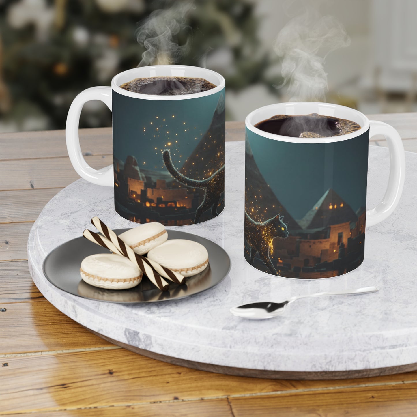 Celestial Cat Ceramic Mugs (11oz\15oz\20oz) – Starlight Walker of the Nile