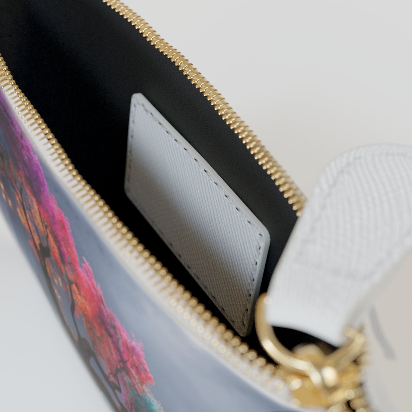 Chromatic Dream Tree Mini Clutch Bag – Moonlit Spectrum Sanctuary