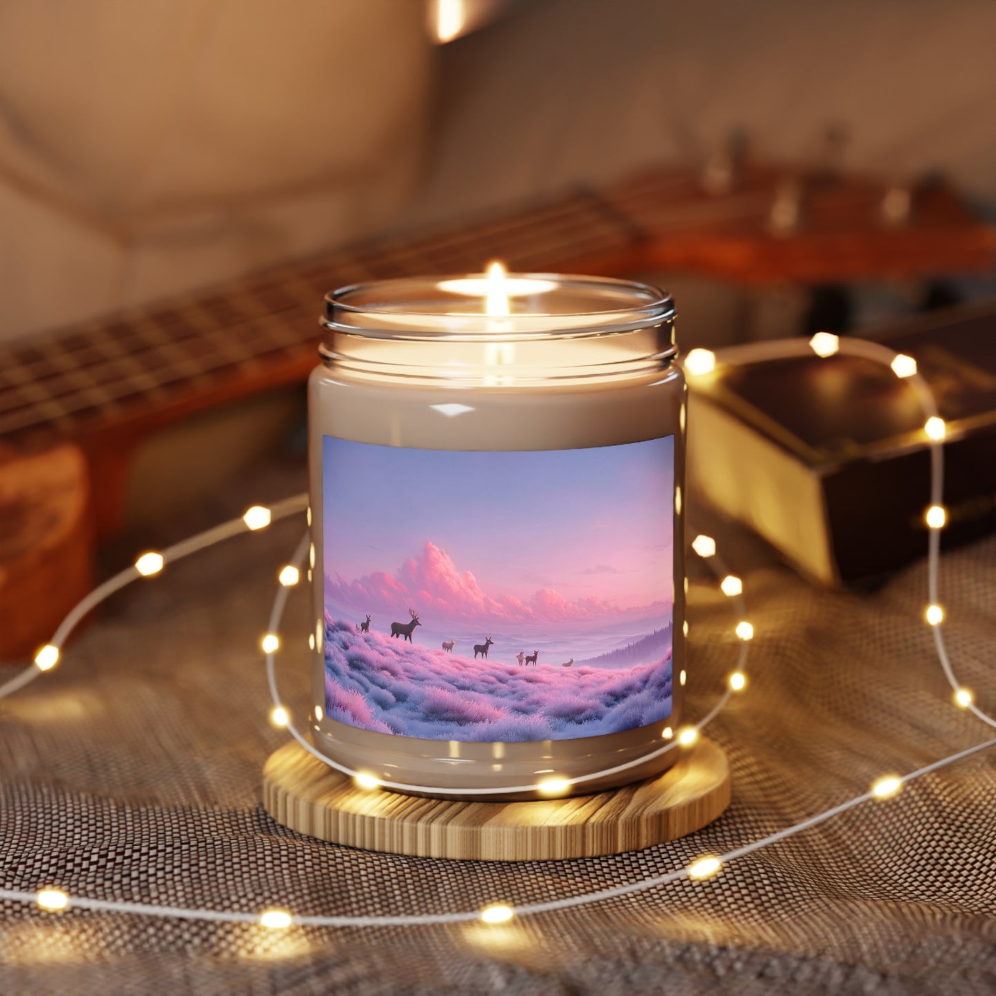 Twilight Herd Scented Soy Candles with White Lid, 9oz – Pink Horizon Meadow