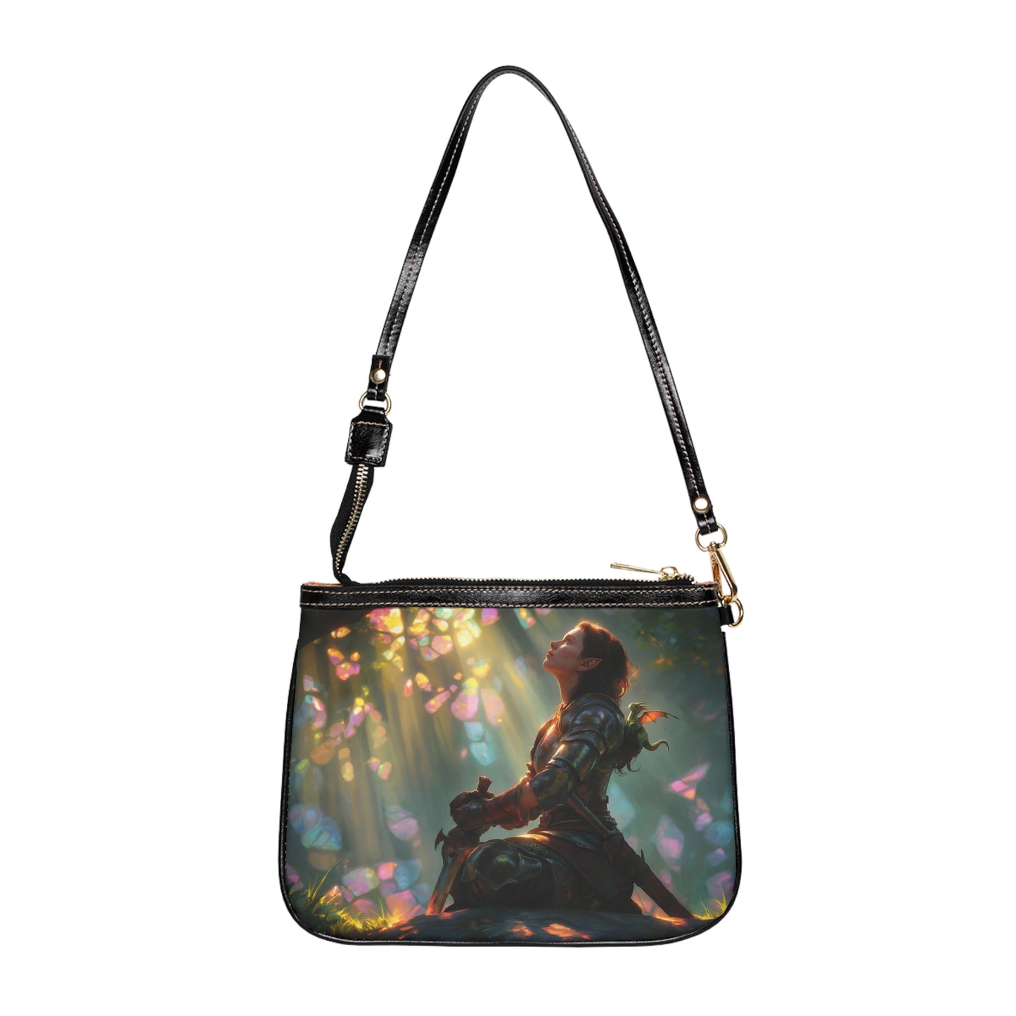 Elven Sentinel Small Shoulder Bag – Sunbeam Sanctuary in Armor