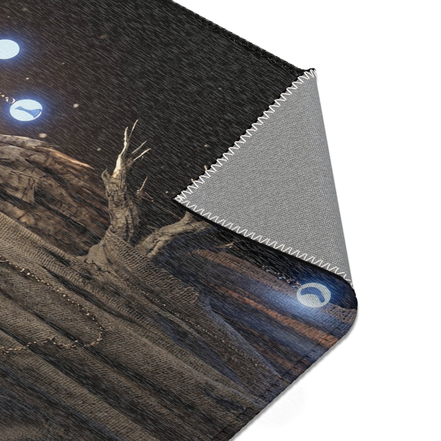 Moonlit Owl Sentinel Area Rug – Whispers of the Ancient Grove