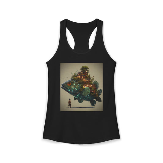 Leviathan Village Women's Ideal Racerback Tank – Bioluminescent Skyborne Home