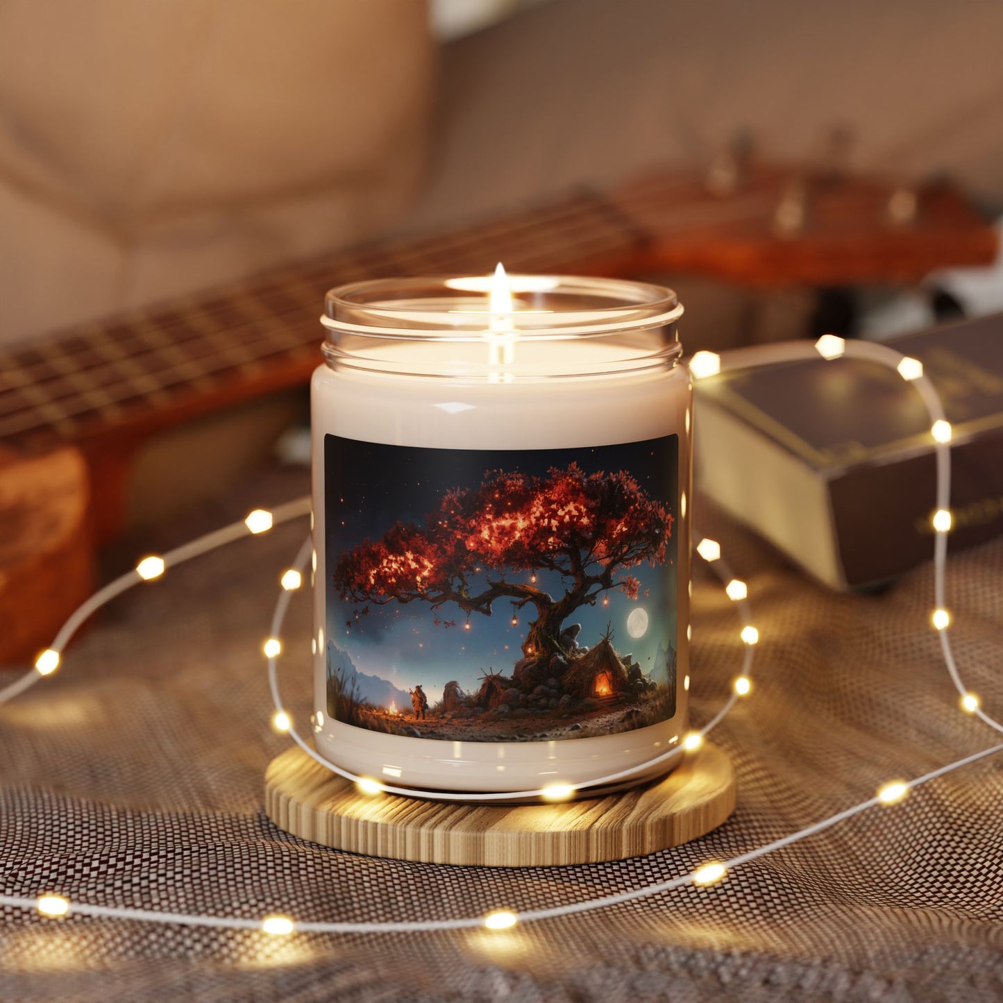 Whispering Ember Tree Scented Soy Candle, 9oz – Hearthlight Under a Star-Swept Canopy