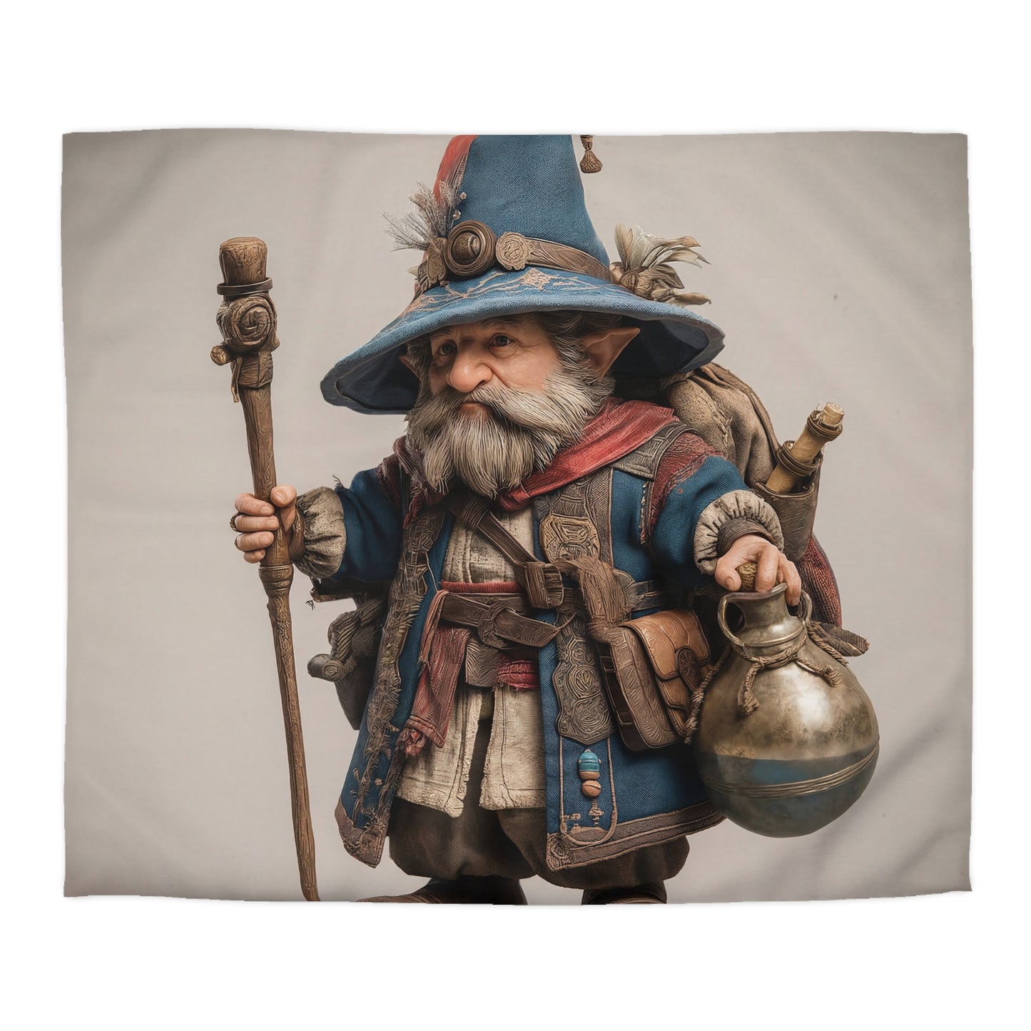 Wandering Wizard Duvet Cover – Sage’s Journey Through Whispering Woods