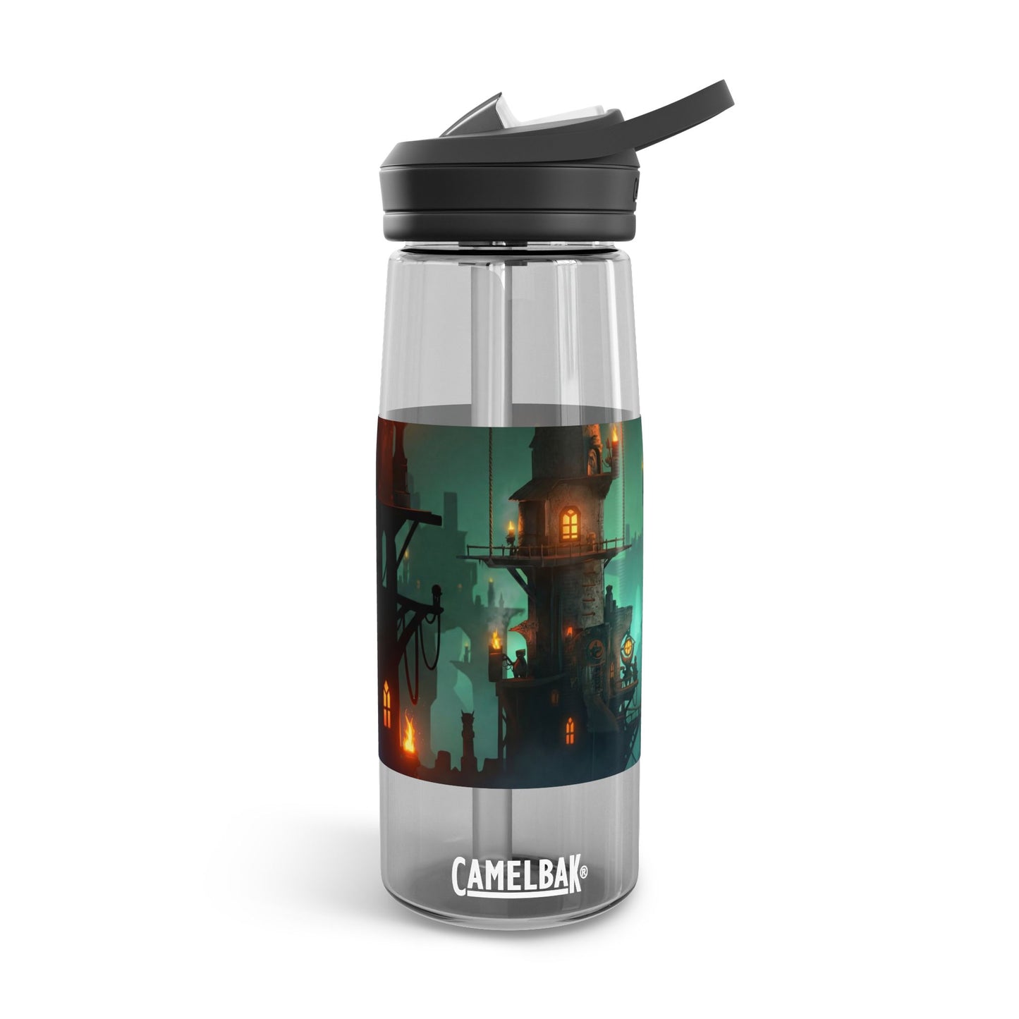 Floating City of Lanterns CamelBak Eddy® Water Bottle, 20oz\25oz – Glow in the Misty Night