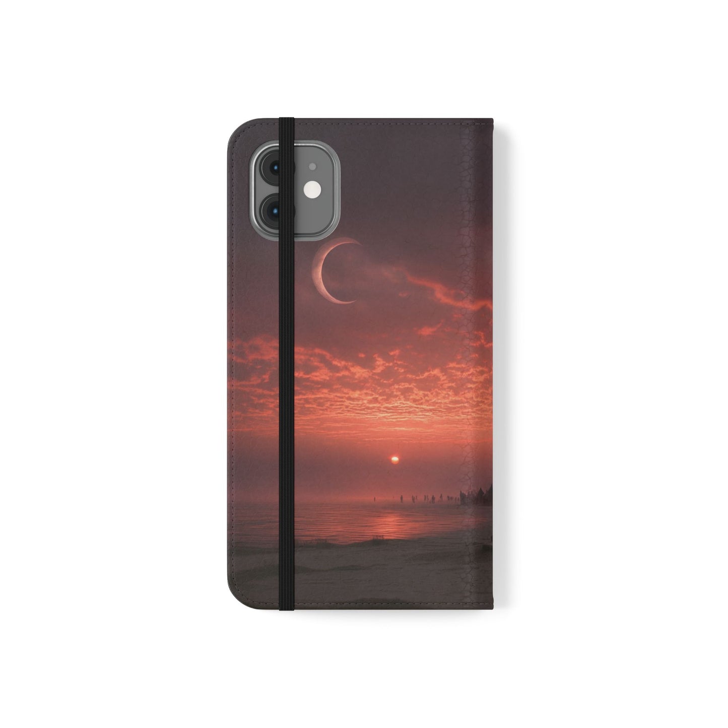 Twilight Sentinel Flip Cases – Moonlit Stairway to the Horizon