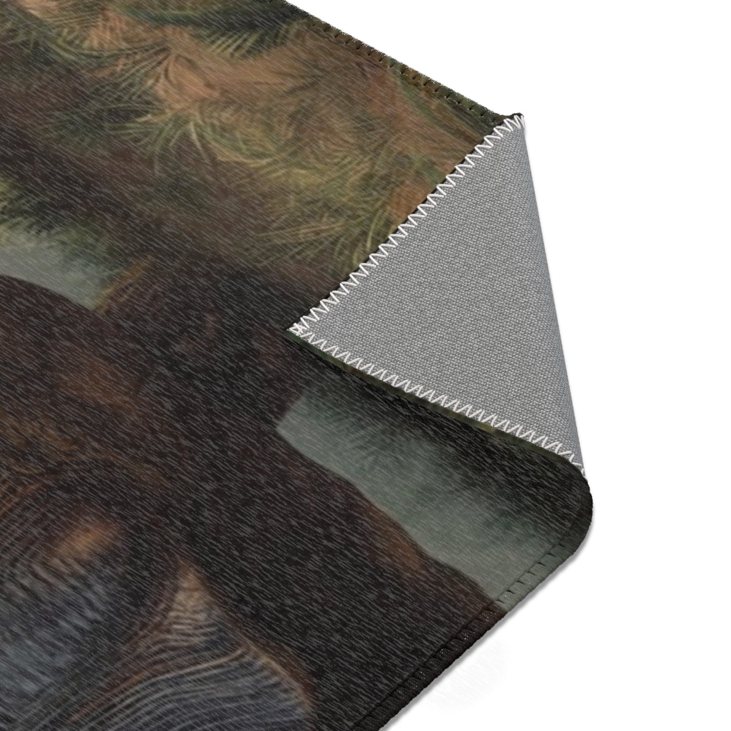 Turtleborne Castle Area Rugs – Ancient Guardian Through Lush Canopy
