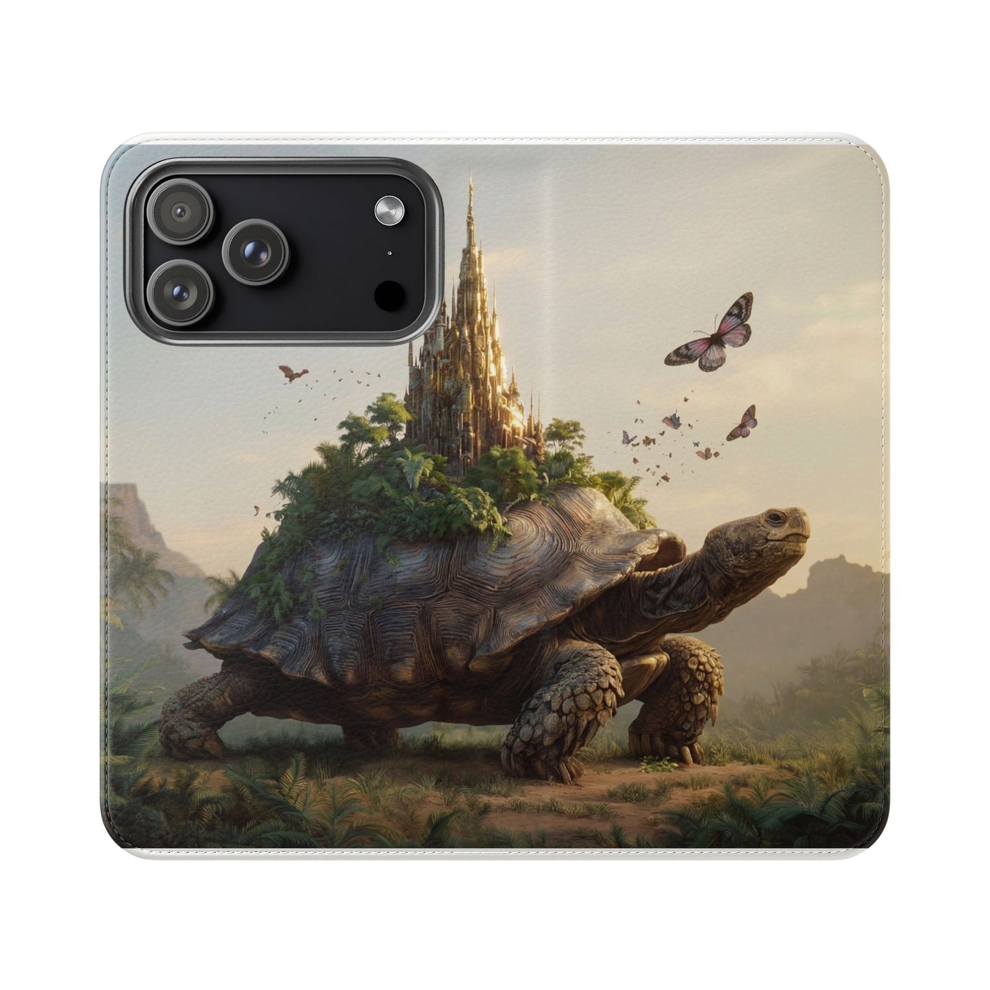 Castle Turtle Flip Cases – Golden Spire Jungle Guardian