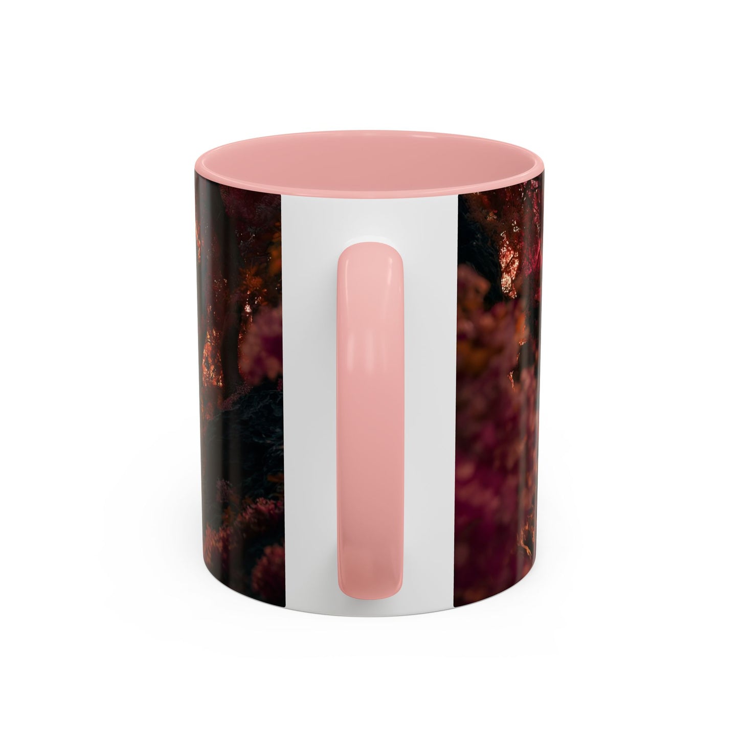 Crimson Heart Grove Accent Coffee Mug (11, 15oz) – Twisted Canopy Romance Scene