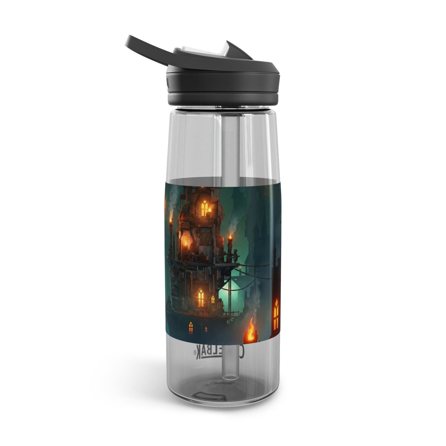 Gilded Sky Cities CamelBak Eddy® Water Bottle, 20oz\25oz – Warm Light Through Misty Peaks