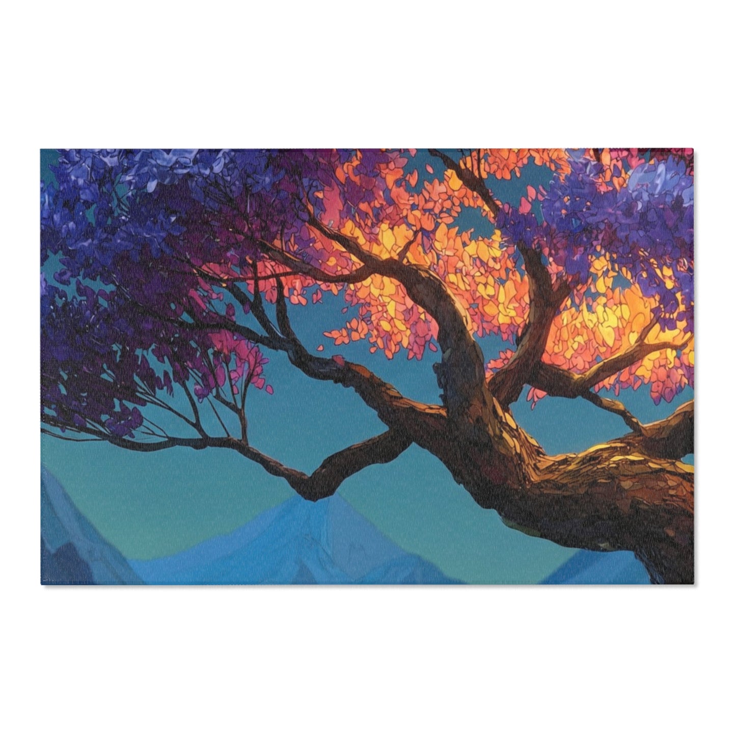 Celestial Tree Area Rugs – Twilight Bloom Dreamscape