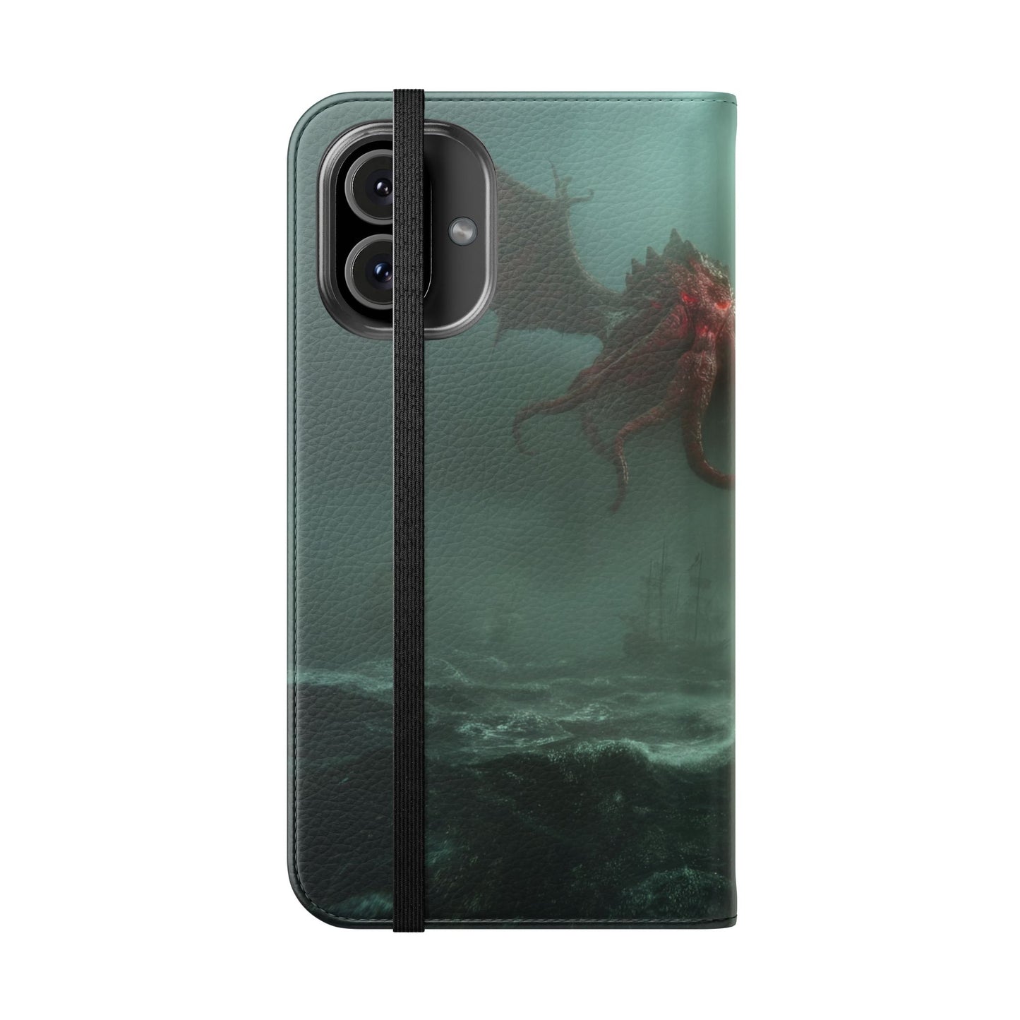 Leviathan Dragon Flip Cases – Crimson Sentinel at Sea