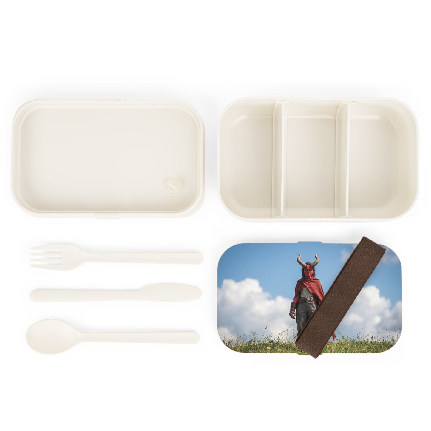 Horned Guardian Bento Lunch Box – Standing Tall in Sunlit Fields