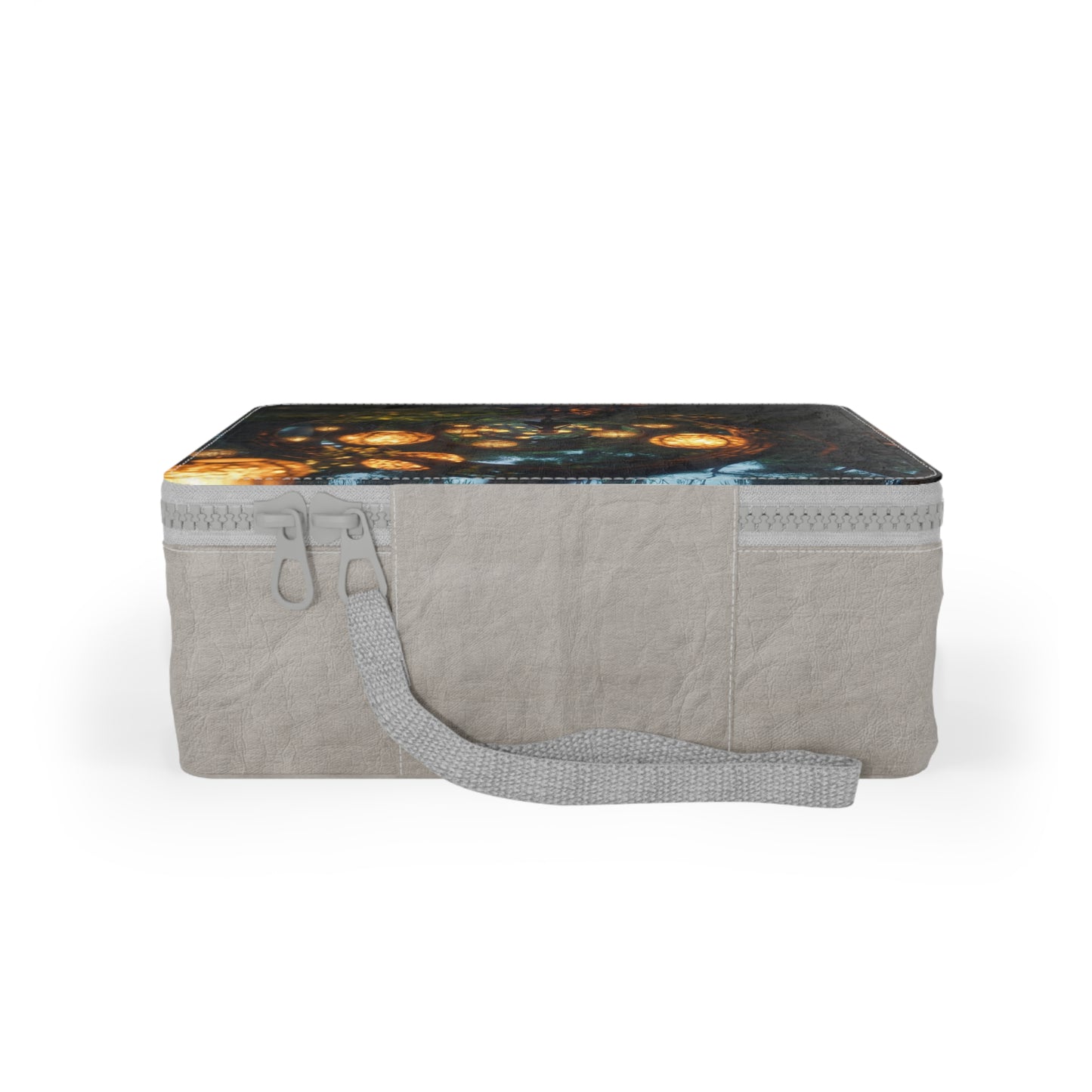 Luminous Forest Path Paper Lunch Bag – Whispering Lanterns Through Ancient Trees