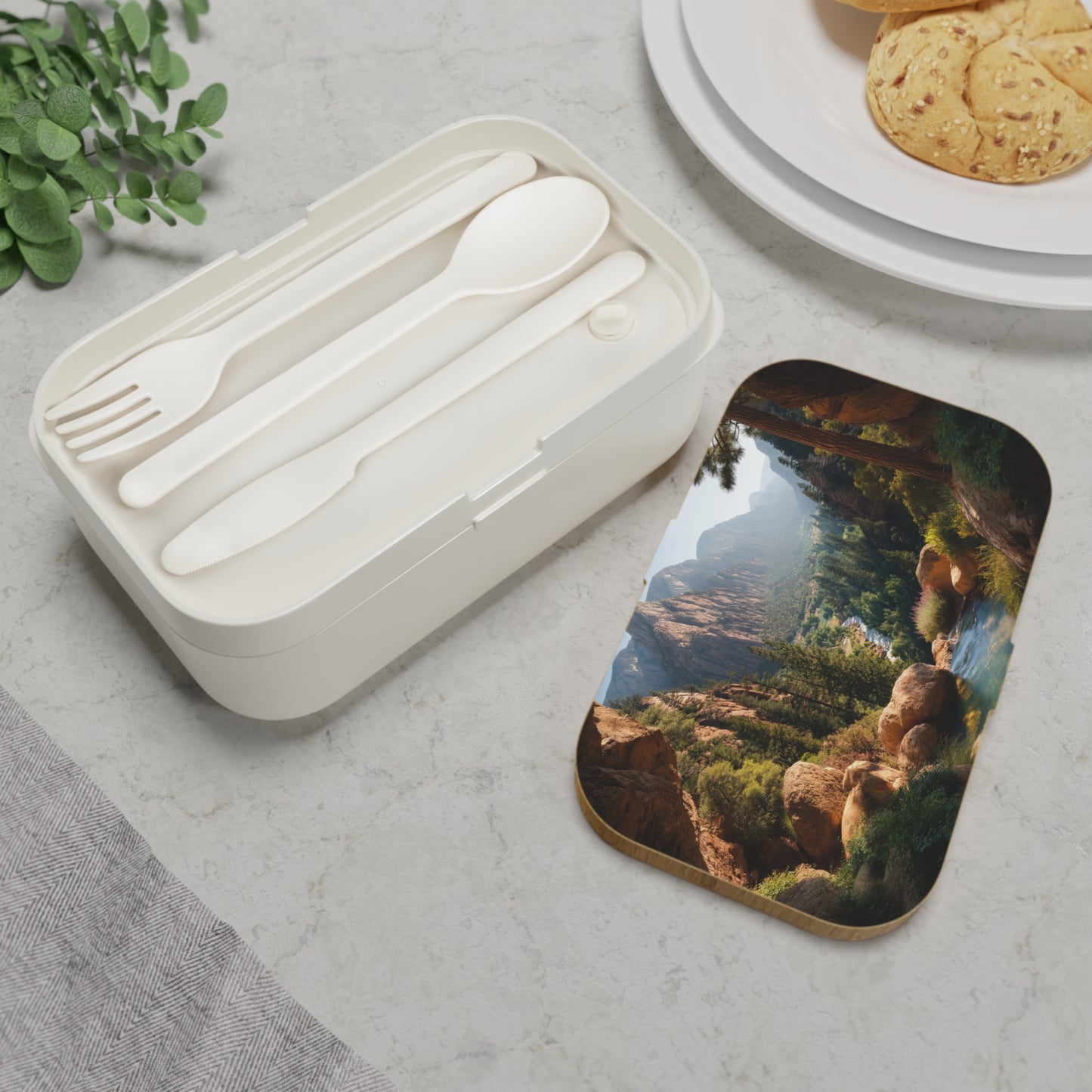 Canyon River Vista Bento Lunch Box – Sunlit Gorge Escape