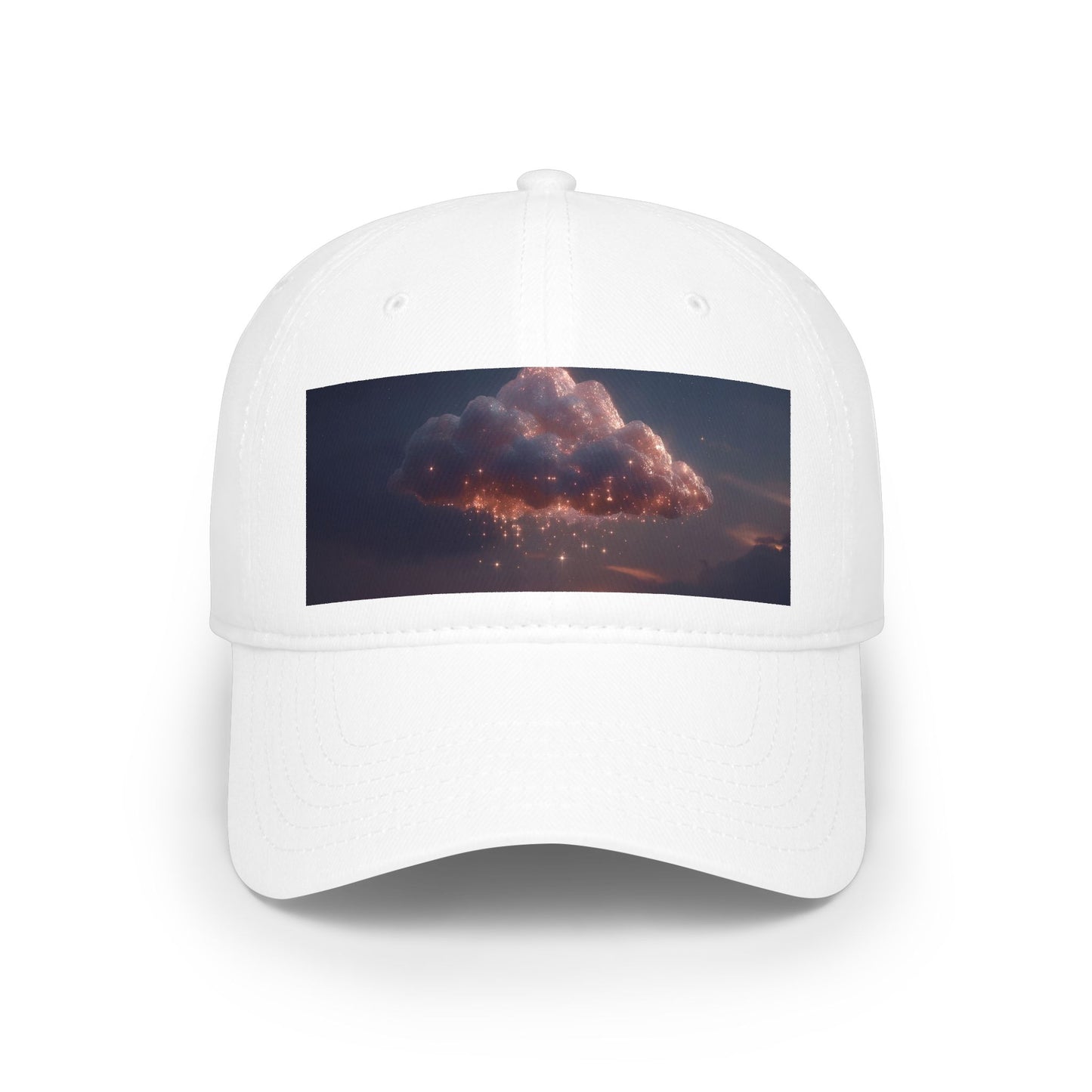 Stardust Cloud Low Profile Baseball Cap – Twinkling Nightfall Dreamscape