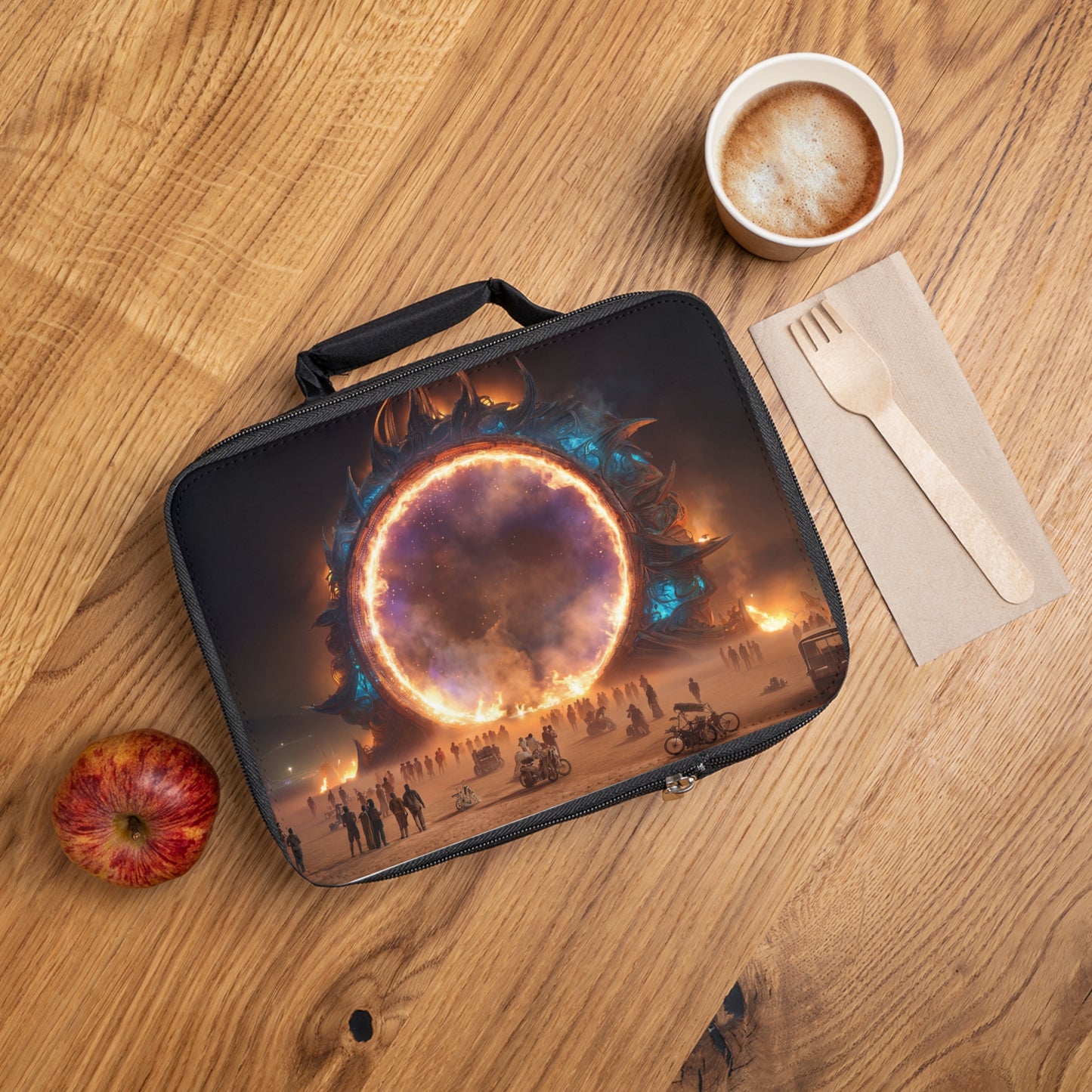 Celestial Gateway Lunch Bag – Where Fire Meets the Infinite