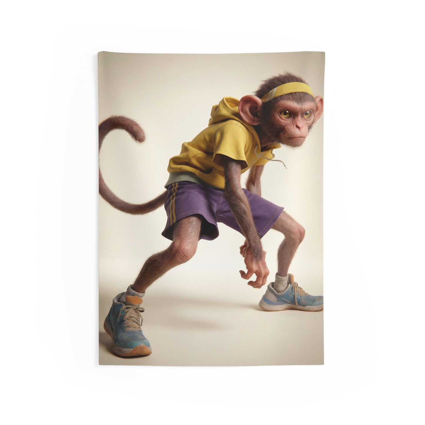 Athletic Monkey Indoor Wall Tapestries – Ready to Sprint Through Your Space