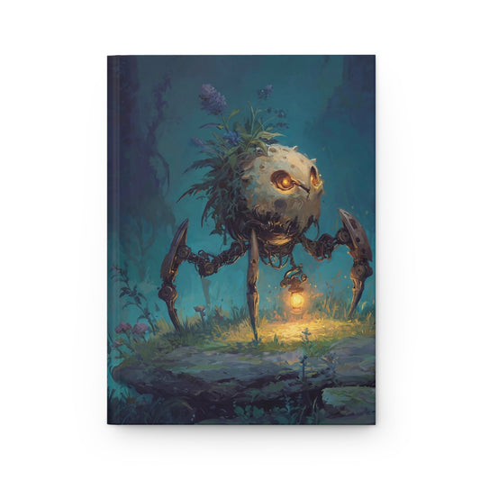 Golem Guardian Hardcover Journal Matte – Luminous Forest Sentinel