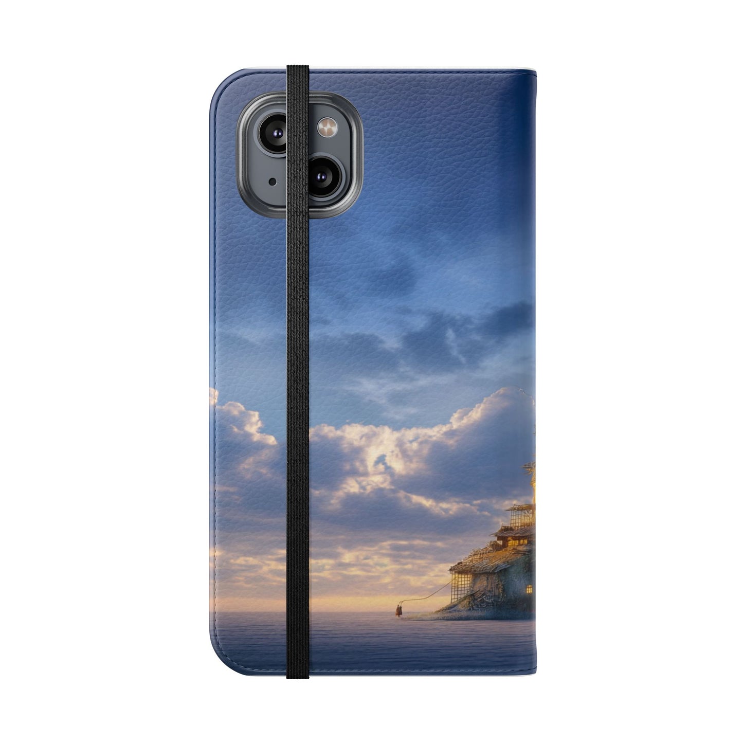 Twilight Sentinel Flip Cases – Lighthouse on a Storm-Tossed Sea