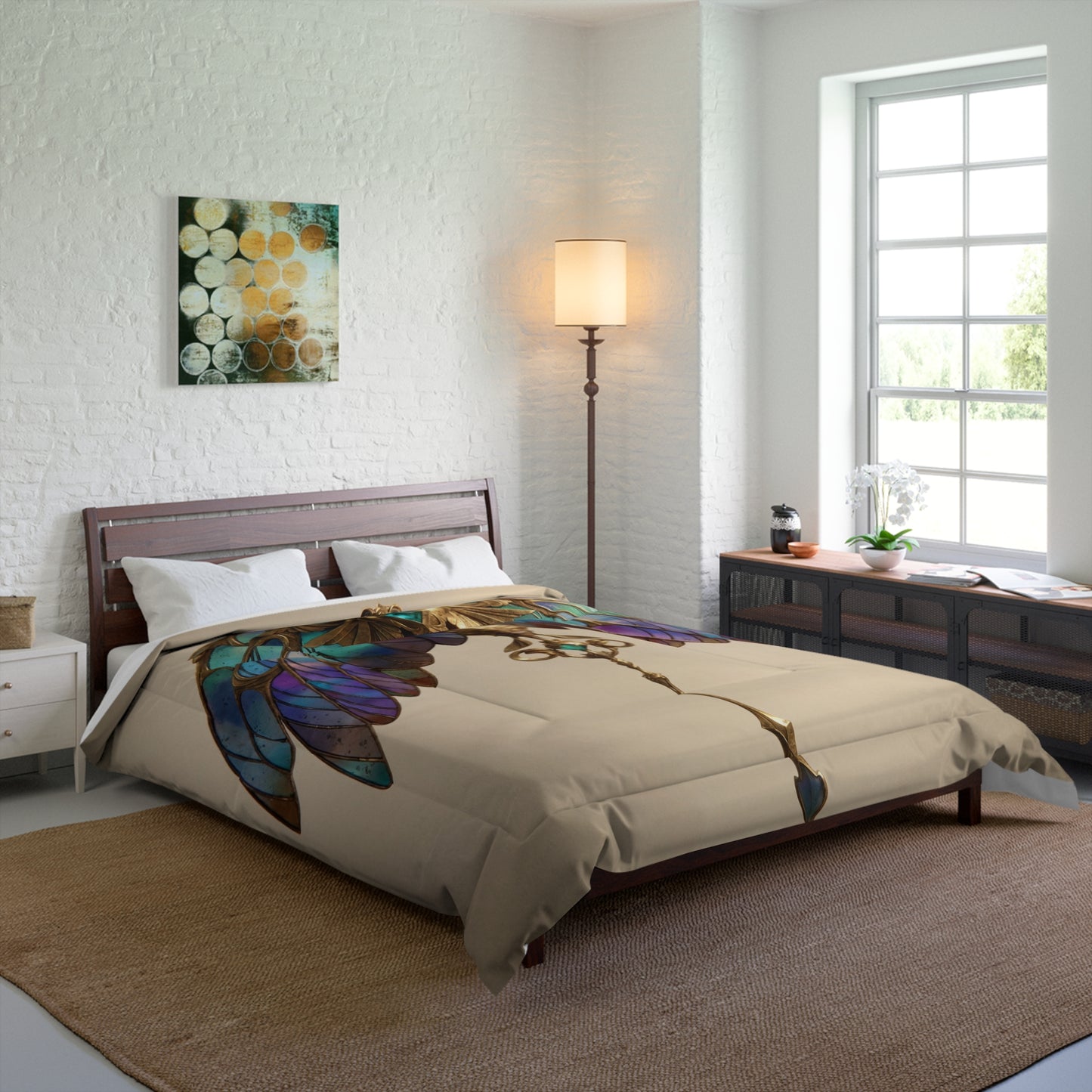 Celestial Phoenix Key Comforter – Wings of Twilight Dreamscape