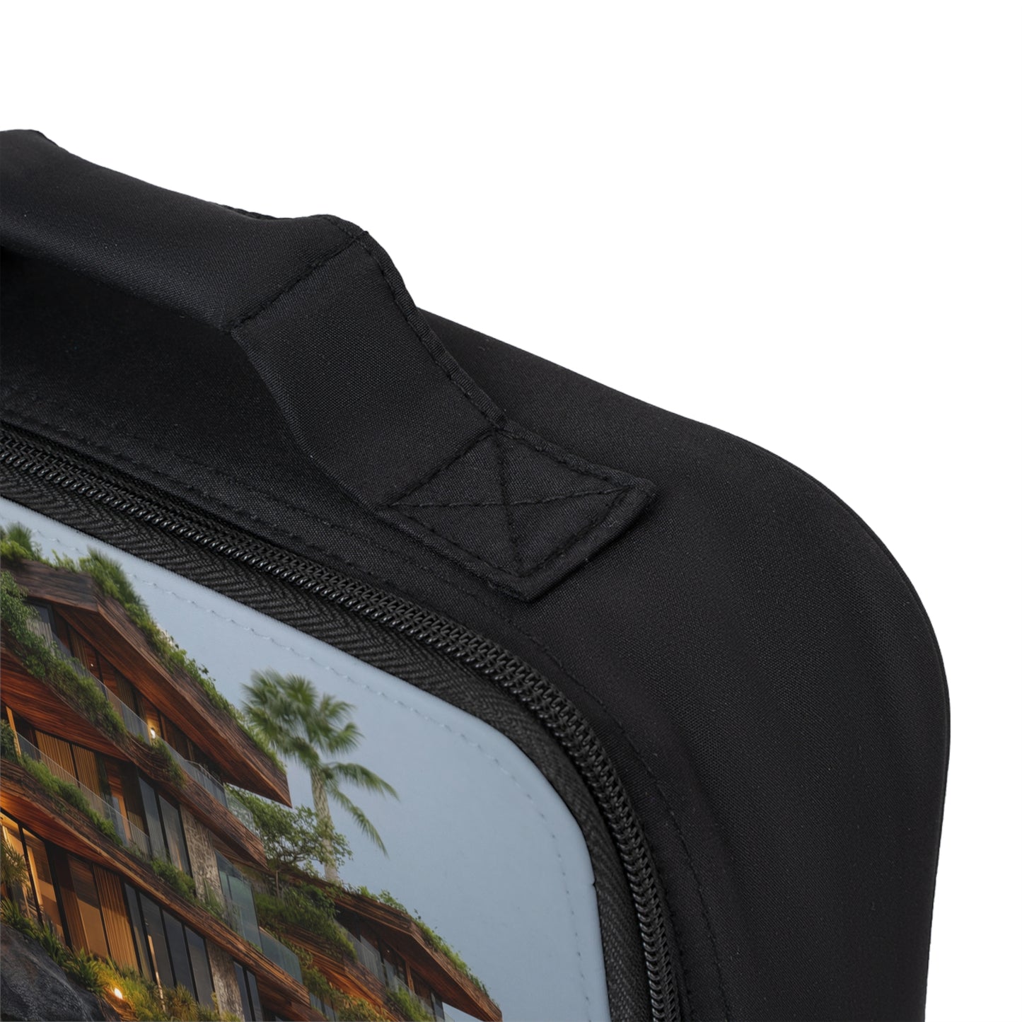Oceanfront Jungle Villa Lunch Bag – Twilight Sanctuary on the Rocks
