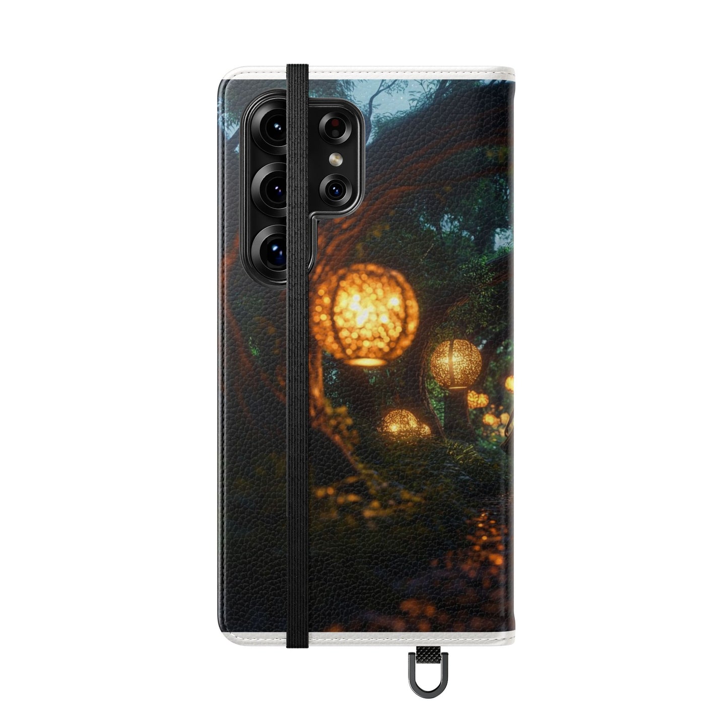 Lantern Archway Flip Cases – Girl Walking Through Forest Tunnel Art Case