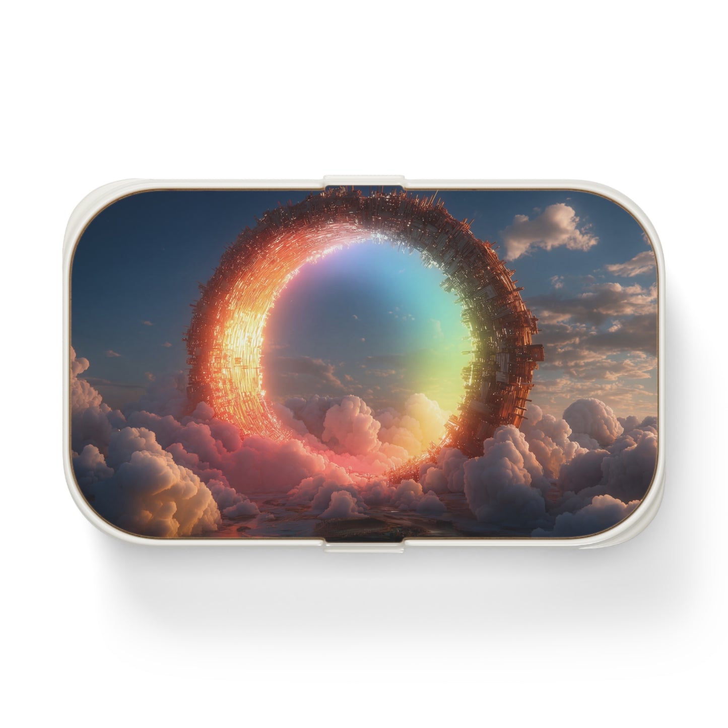 Celestial Vortex Bento Lunch Box – Indigo Cloud Dreamscape