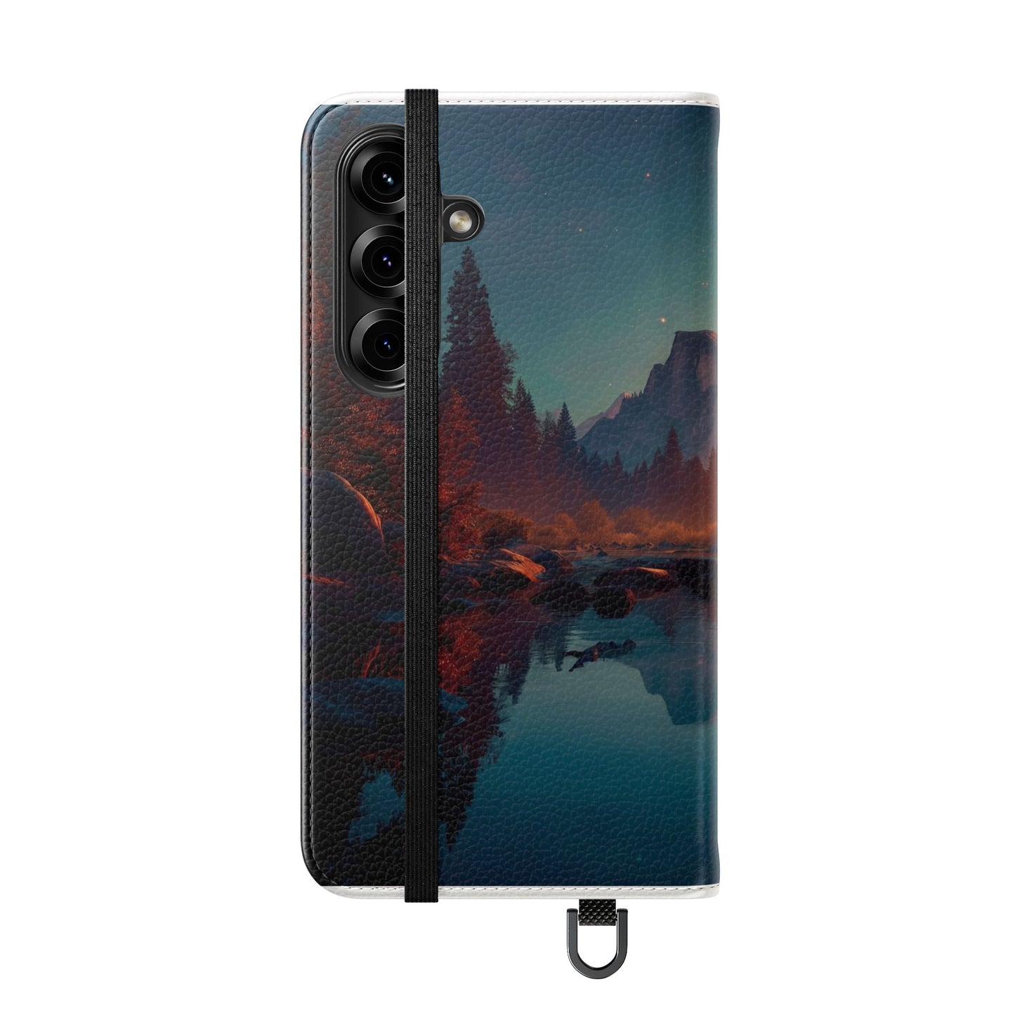 Starlit Valley Flip Cases – Twilight River and Half Dome Reflections