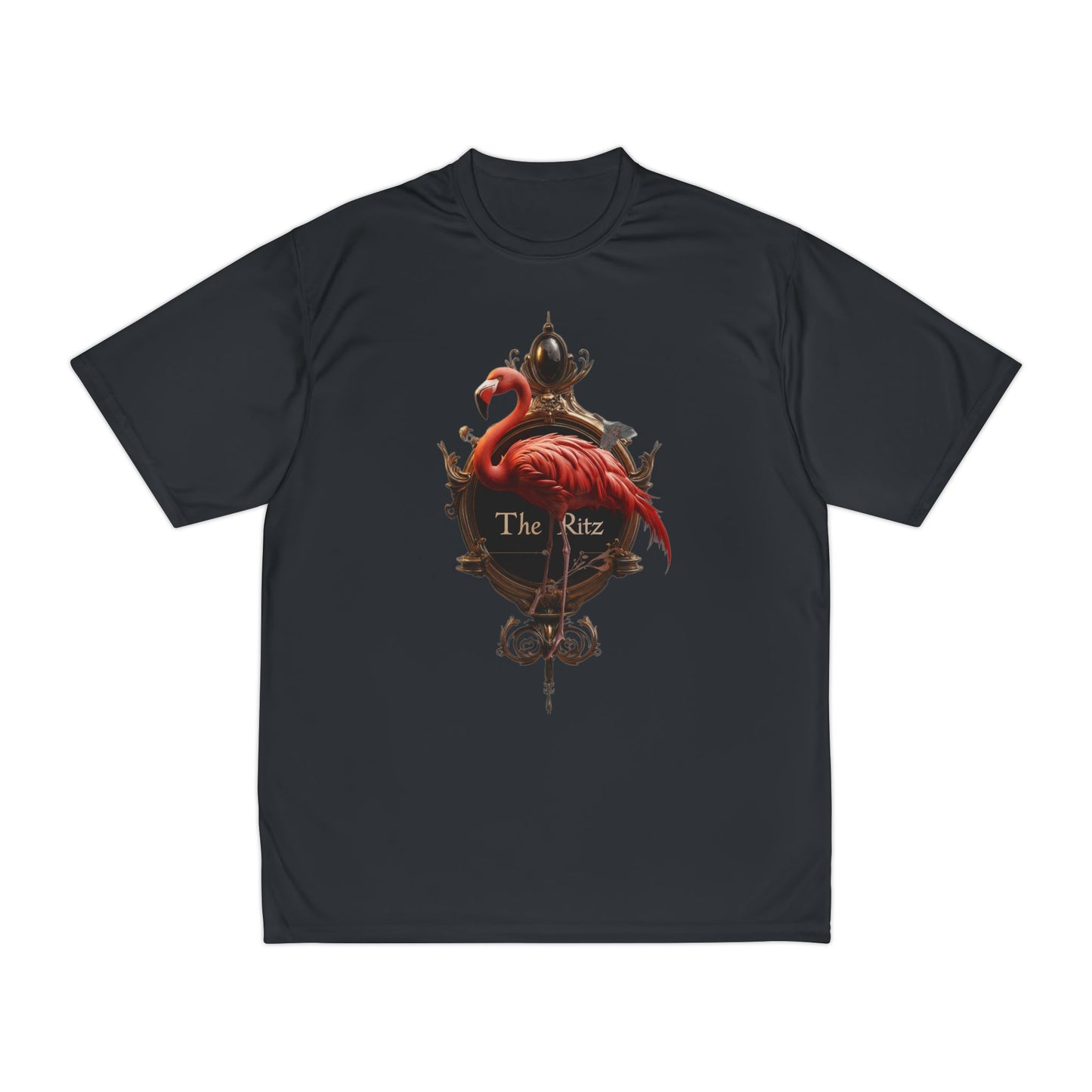 The Ritz Flamingo Men's Performance T-Shirt – Gilded Ornamentation Graphic Tee