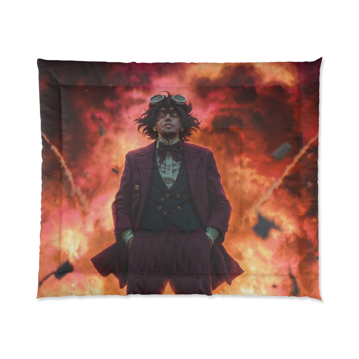 Crimson Sky Conductor Comforter – Explosive Symphony in Velvet