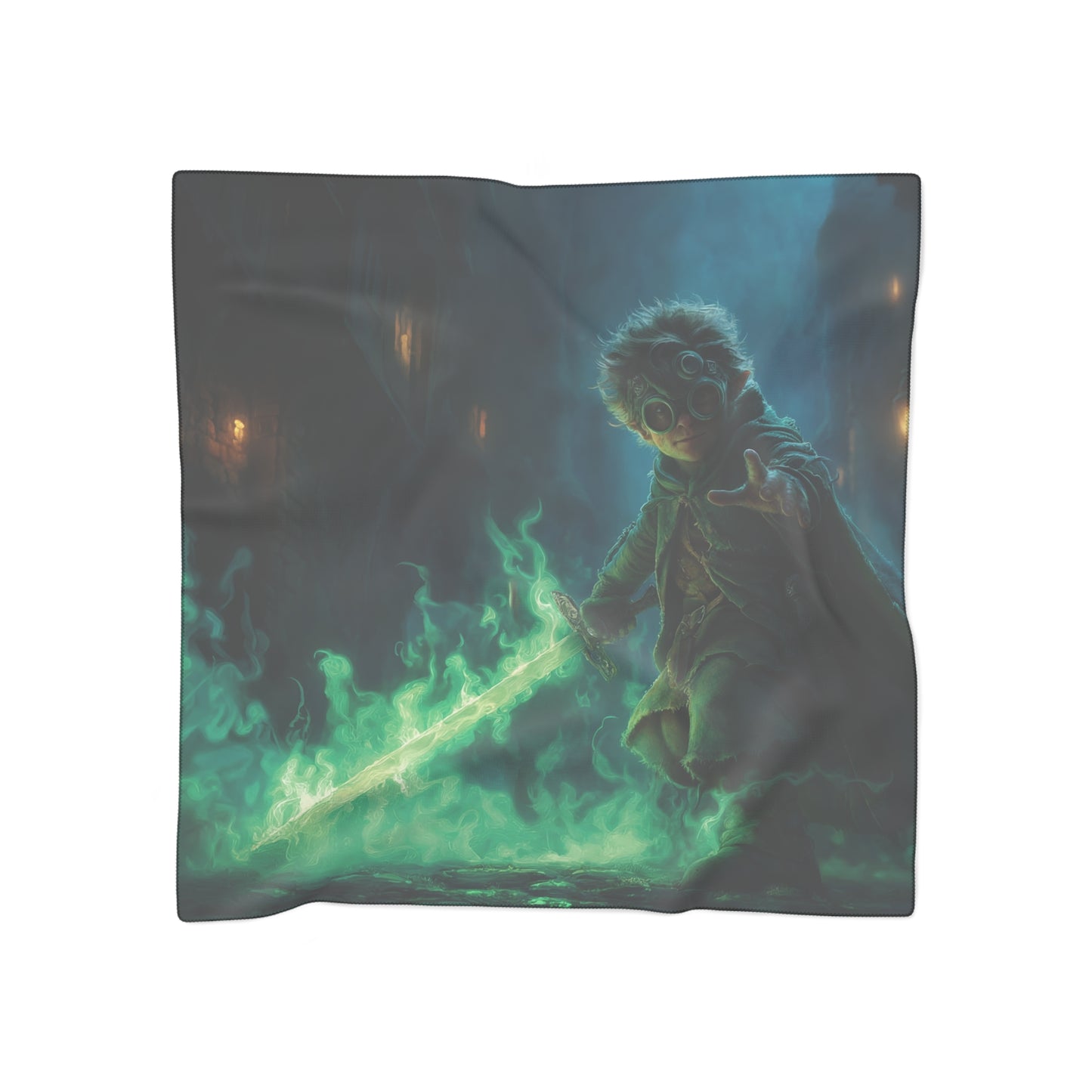 Green-Eyed Apprentice Scarf – Midnight Alley Magic Wand