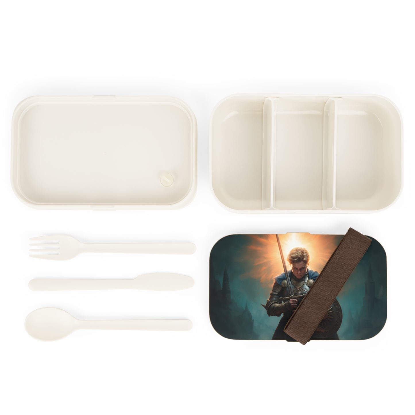 Dawn-Clad Knight Bento Lunch Box – Radiant Resolve for the Road Ahead